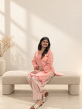 Gul – Peach Floral Embroidered Co-ord Set